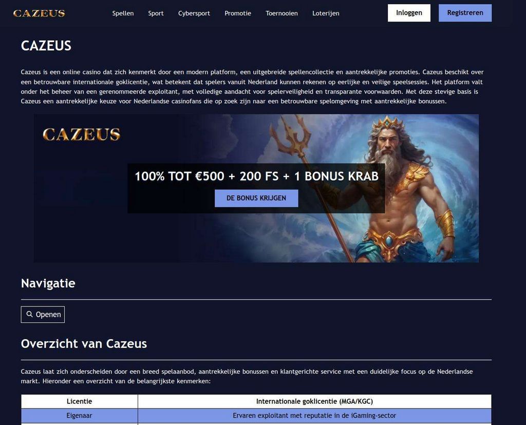 Cazeus Casino Evaluation Cazeus Casino Evaluation
